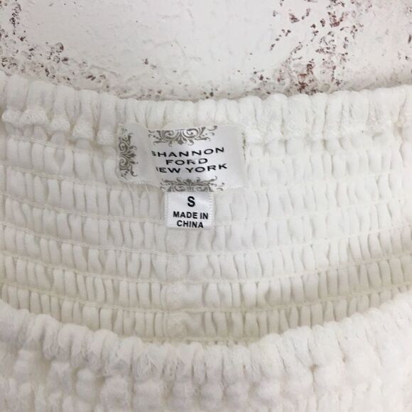 #114 SHANNON FORD white blouse - Picture 5 of 7